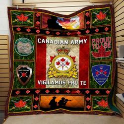 Canadian Army Quilt Blanket Dhc091071Vt and Home Decor