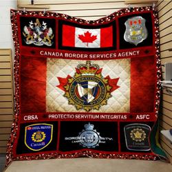 Canadian Border Service Agency Quilt Blanket DHC091094VT and Home Decor