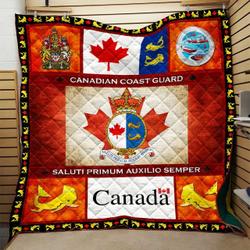 Canadian Coast Guard Quilt Blanket Dhc091036Vt and Home Decor