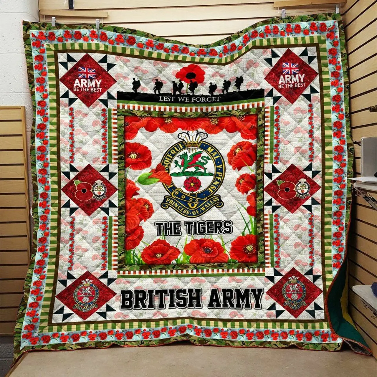 Canadian Forces Military Police Quilt Blanket Dhc091051Vt and Home Decor