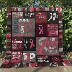 Cancer Hur Quilt ik and Home Decor