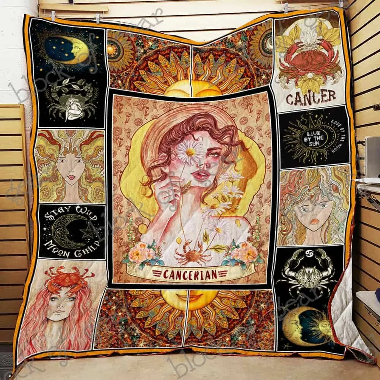 Cancerian The Moonchild Cl19100179Mdq Quilt Blanket and Home Decor