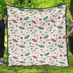 Candy Design Pattern DHCDHC DT1910 Quilt Blanket and Home Decor