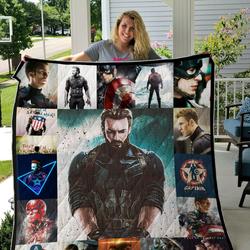 Captain America Quilt Blanket For Fans      and Home Decor