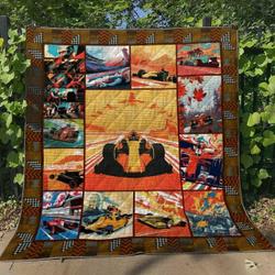 Car Racing Vb240508 Quilt Blanket and Home Decor
