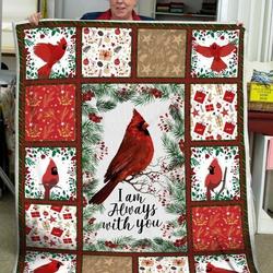 Cardinal Bird Clt1610017H Quilt Blanket and Home Decor