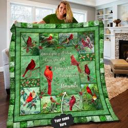 Cardinal Personalized Quilt Blanket LML060603DT and Home Decor