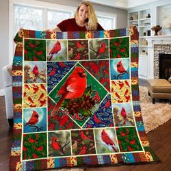 Cardinal Quilt Blanket BBB080507MH and Home Decor