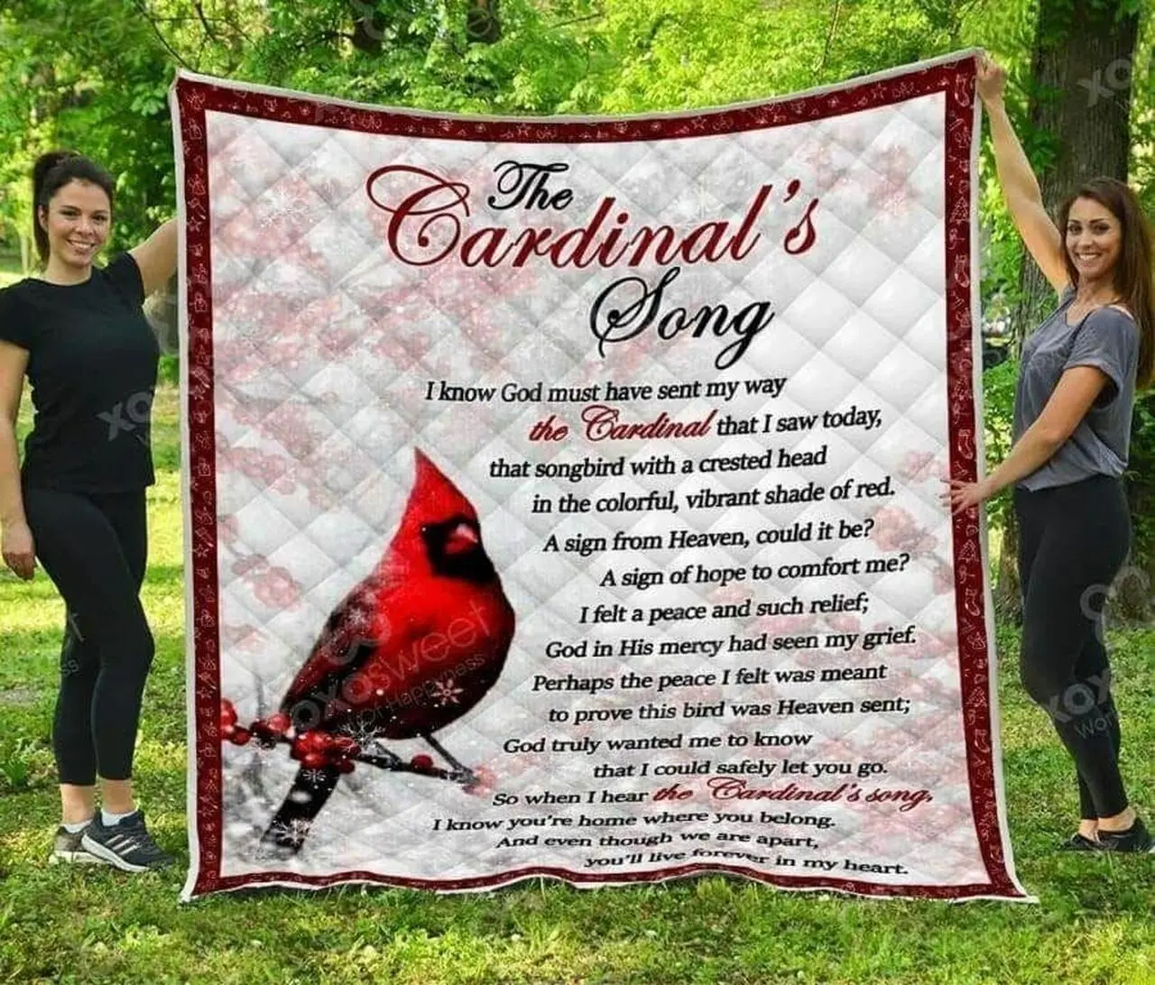 Cardinal Song Hur Quilt Bevrao and Home Decor