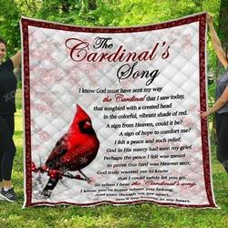 Cardinal Song Hur Quilt Bevrao and Home Decor