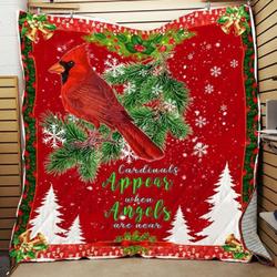 Cardinals Angels Around Us Quilt Blanket ABC07112788 and Home Decor