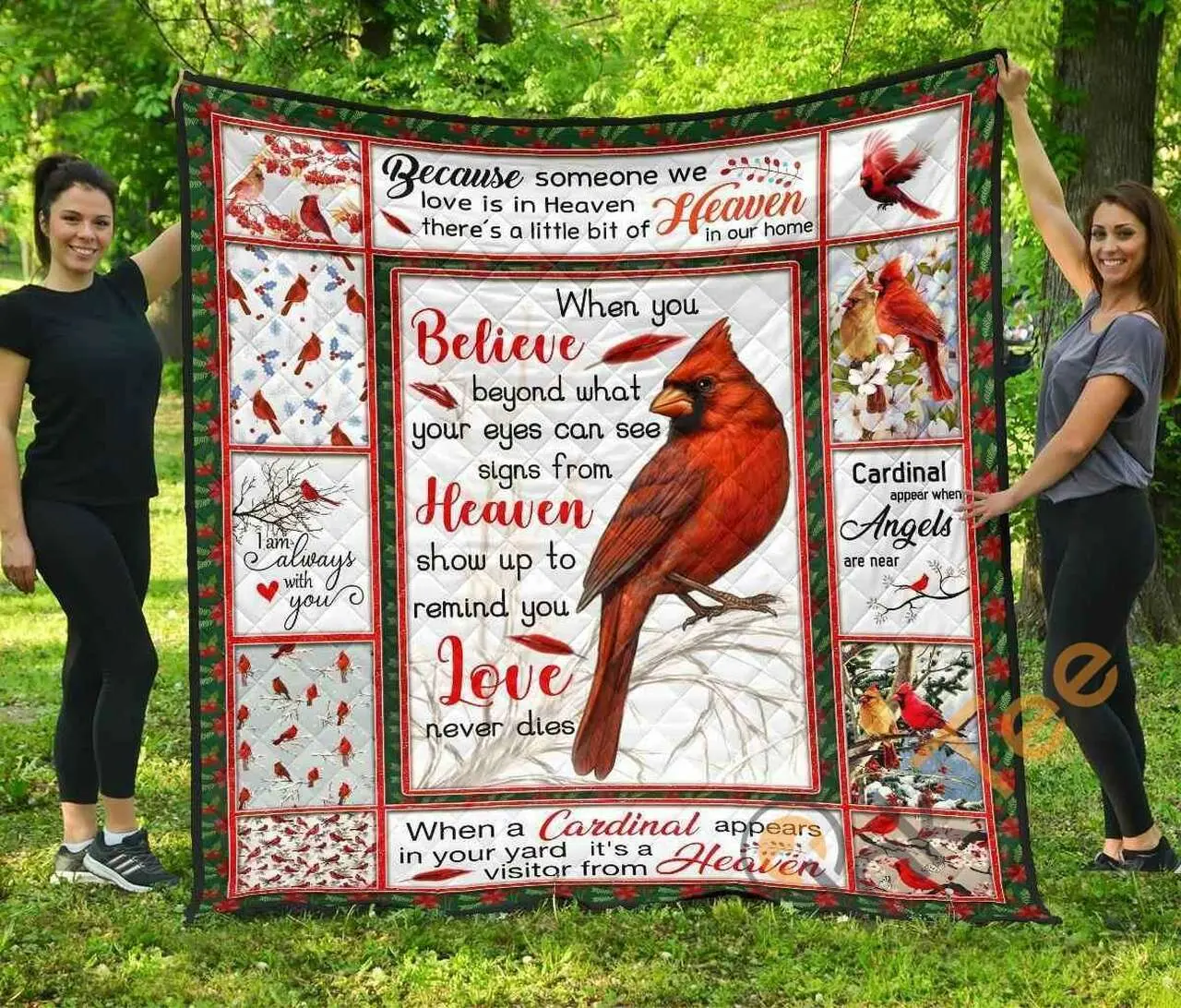 CARDINALS APPEAR Blanket TH0807 Quilt and Home Decor