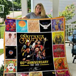 Carlos Santana Anniversary Quilt Blanket 01 and Home Decor