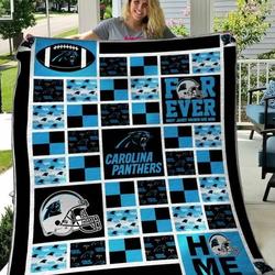 Carolina Panthers Quilt Blanket 01 and Home Decor