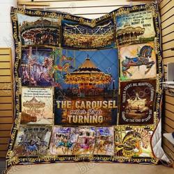 Carousel Cl18100152Mdq Quilt Blanket and Home Decor