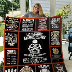 Carpenter Printed Quilt Blanket Dhc1501562Vt and Home Decor