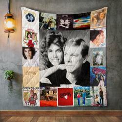 Carpenters Style Two Album Covers Quilt Blanket and Home Decor