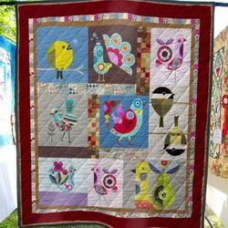 Cartoon Bird Quilt Blanket  Quilt and Home Decor