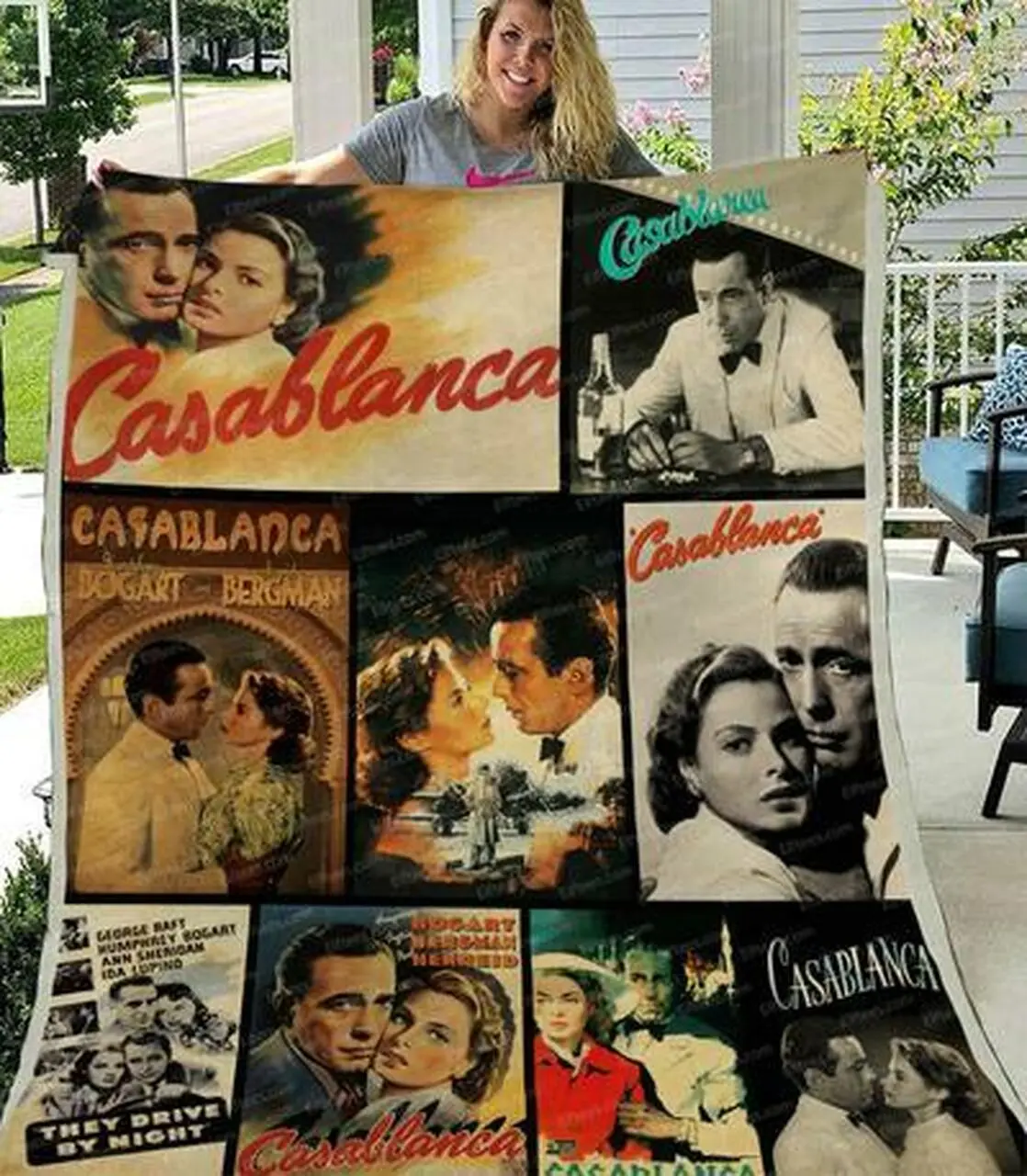 Casablanca Fleece Blanket Cs0345 Quilt and Home Decor