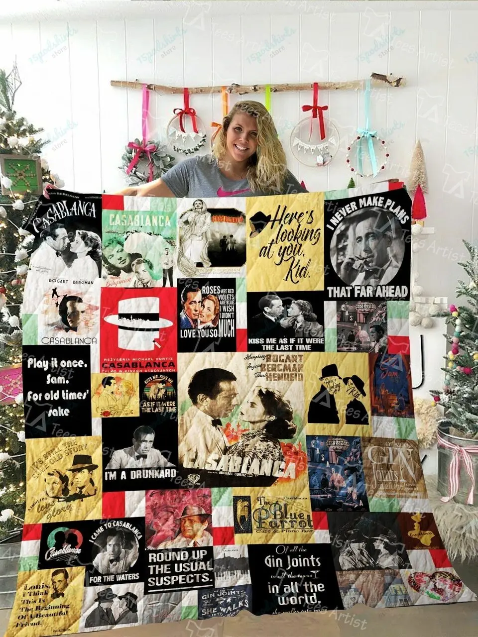 Casablanca Quilt Blanket 02052 and Home Decor
