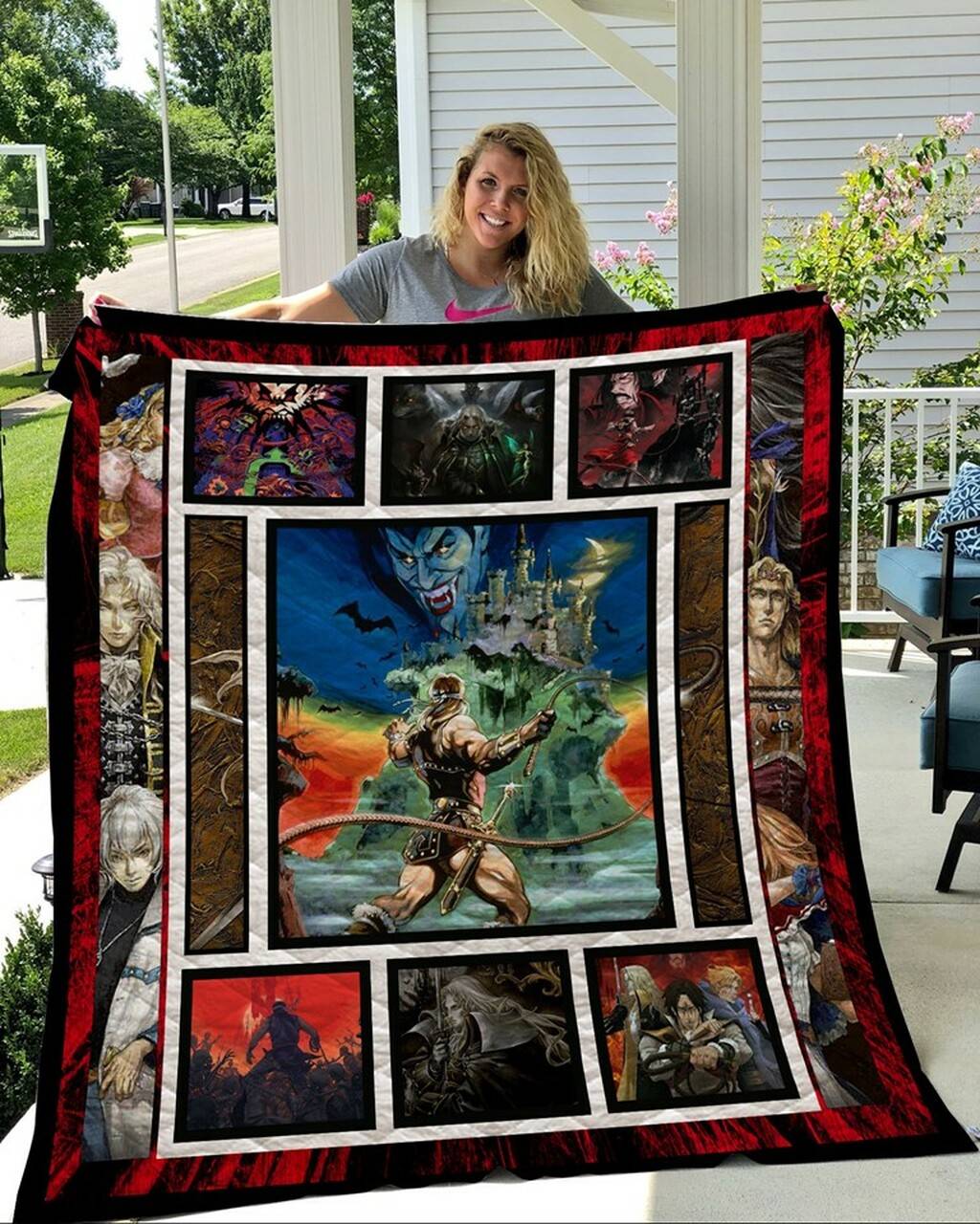 Castlevania Quilt Blanket and Home Decor