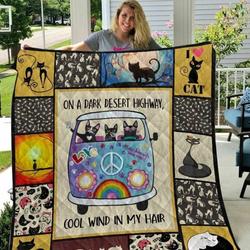 Cat Cat And Wind Quilt Vnr and Home Decor