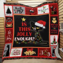 Cat Christmas Quilt Blanket ABC07112525 and Home Decor