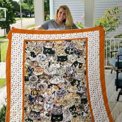 Cat Cl14100062Mdq Quilt Blanket and Home Decor