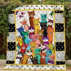 Cat CLA0810065Q Quilt Blanket and Home Decor