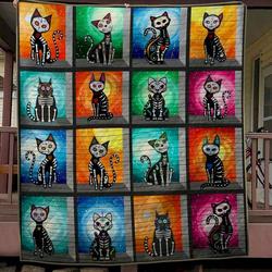 Cat Cld180716 Quilt Blanket and Home Decor