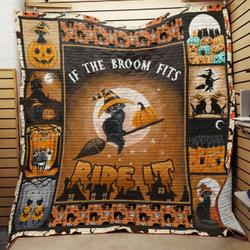 Cat Halloween Quilt Blanket ABC07111483 and Home Decor