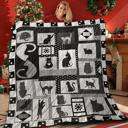 Cat Love Quilt Blanket ABC06011280 and Home Decor