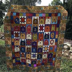 Cat Lovers Ah Quilt Derqcf and Home Decor