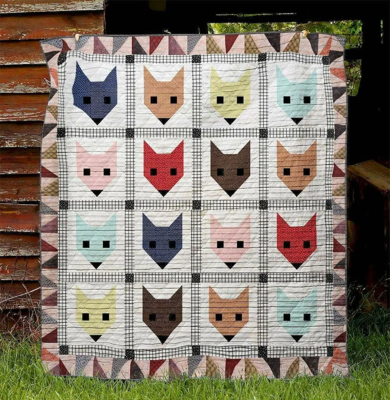 Cat Mp100504 Quilt Blanket and Home Decor