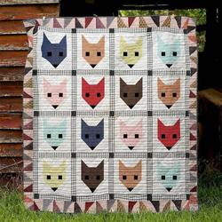 Cat Mp100504 Quilt Blanket and Home Decor