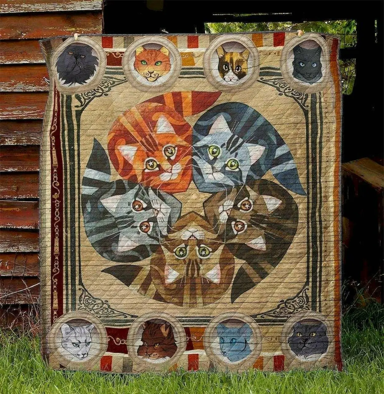 Cat Nd260417 Quilt Blanket and Home Decor