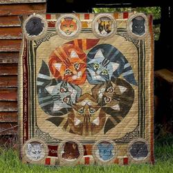 Cat Nd260417 Quilt Blanket and Home Decor