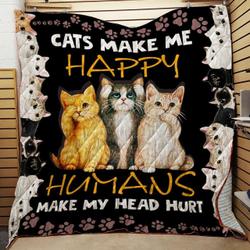 Cat Quilt Blanket ABC07114066 and Home Decor