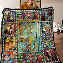 Cat Quilt Blanket C9B290505PT and Home Decor