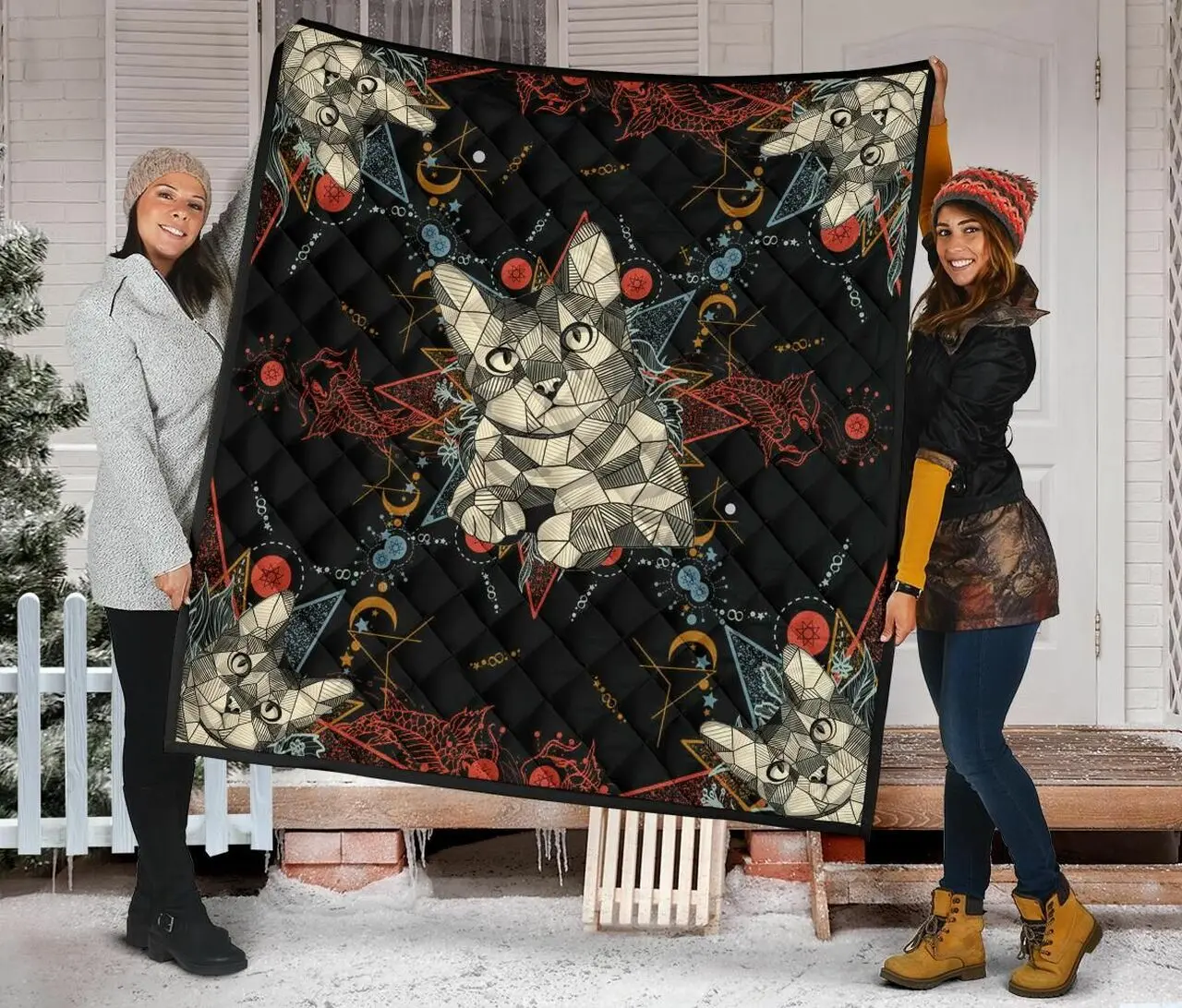 Cat Quilt Blanket Dhc09121416Dd and Home Decor