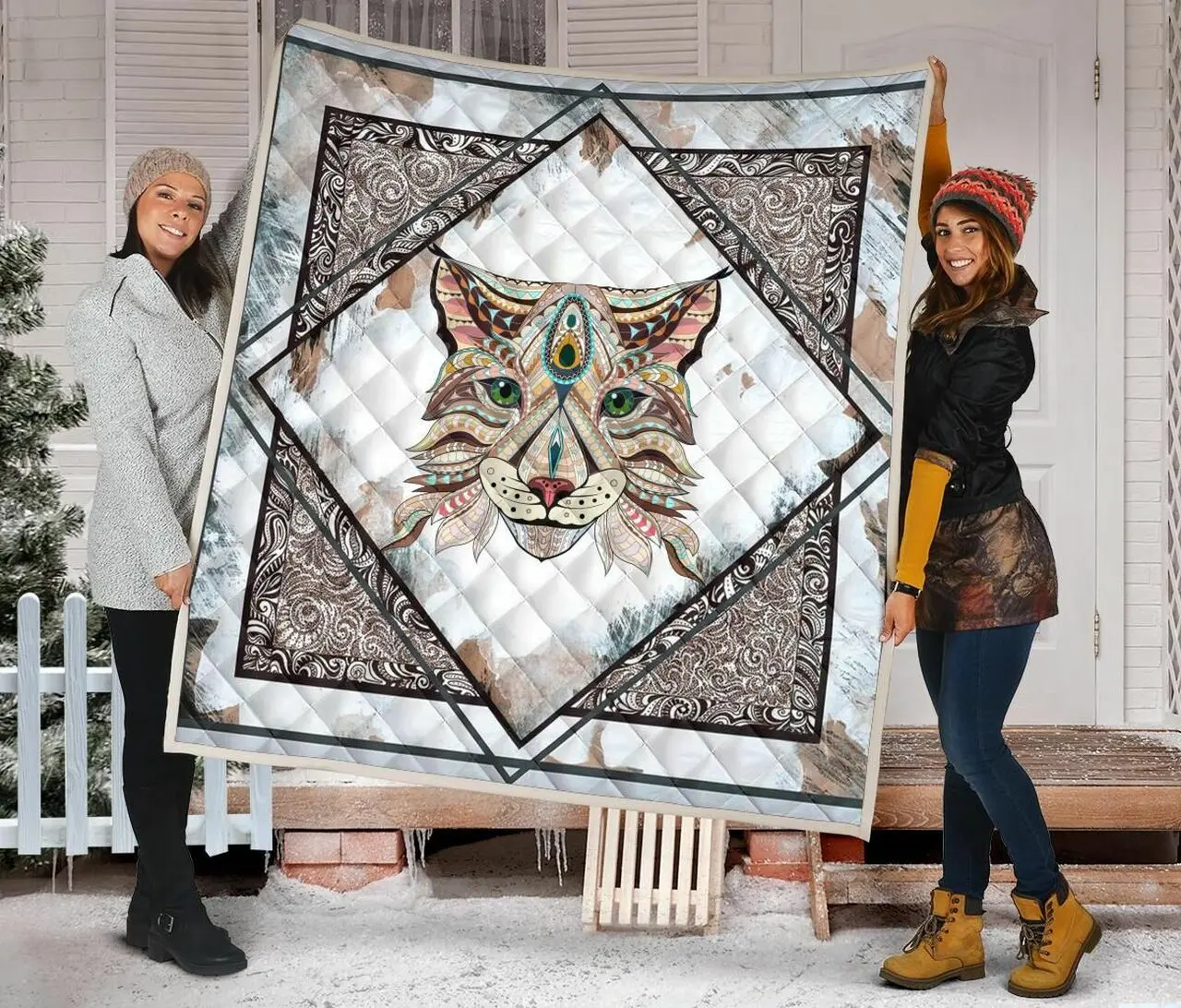 Cat Quilt Blanket Dhc09121446Dd and Home Decor