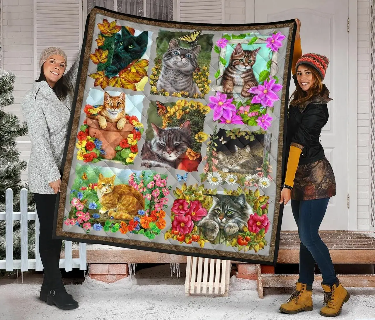 Cat Quilt Blanket Dhc09121556Dd and Home Decor