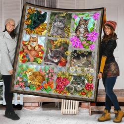 Cat Quilt Blanket Dhc09121556Dd and Home Decor