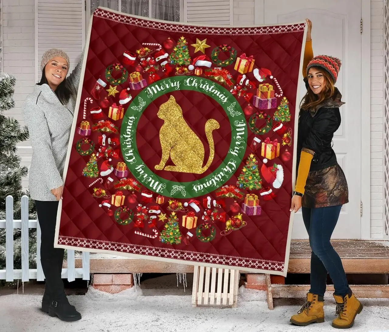 Cat Quilt Blanket Dhc09121566Dd and Home Decor