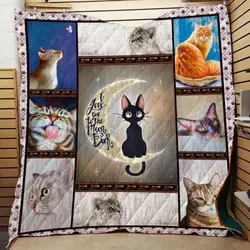 Cat Quilt Blanket Dhc13121737Vt and Home Decor