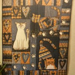 Cat Quilt Blanket Dhc150137Lt and Home Decor
