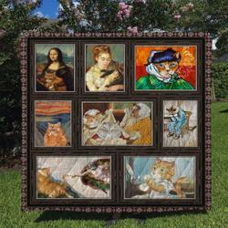 Cat Quilt Blanket Dhc170120797Td and Home Decor