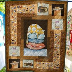 Cat Sleep On The Pillows Quilt Blanket  Quilt and Home Decor