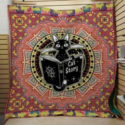 Cat Story Quilt  and Home Decor