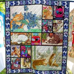 Cat This Love Is Sure Thing U Quilt Ys and Home Decor